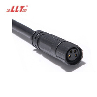 Connecteur M8 personnalisé d'usine LLT, fiche mâle/femelle 2, 3, 4, 5 broches, étanche IP67/IP68 pour capteur LED et éclairage extérieur