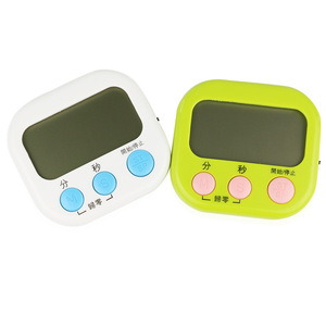 Kitchen <b>Timer</b> Digital Countdown 60 Min Touch Control Plastic Easy Operation White Green Blue Pink Colors - Product Image 1