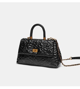 Bolso de Mano Chic, Regalo para Ella, Elegante Bolso Bandolera Pequeño con Correa Ajustable, Bolso de Hombro Bordado con Camelia para <span class=keywords><strong>Mujer</strong></span> - Product Image 4