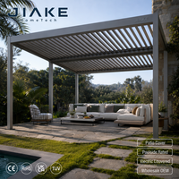 Jiake Aluminium-Pergola mit Elektrischem Lamellendach, Terrassenüberdachung für Poolbereich und Gartenterrasse Großhandel