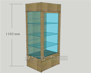 Miễn Phí Tùy Chỉnh Thiết Kế Chất Lượng Hàng Đầu Hiển Thị Bằng Gỗ Tủ Đứng Cho Quang Cửa Hàng Cao Cấp Ván Ép Kính Hiển Thị Lịch Thi Đấu - Product Image 4