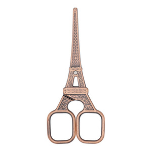 Tijeras vintage con diseño de Torre Eiffel, pequeñas, de acero inoxidable, portátiles, para cortar papel, para uso doméstico, costura y manualidades. - Product Image 3