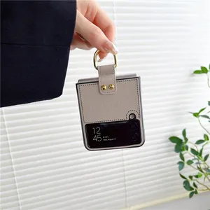 สำหรับ <span class=keywords><strong>Samsung</strong></span> <span class=keywords><strong>Z</strong></span> พลิก1 <span class=keywords><strong>2</strong></span> 3เคสที่มีห่วงเข็มขัดหนัง PU ย้อนยุคกันกระแทกเคสโทรศัพท์สำหรับ <span class=keywords><strong>Samsung</strong></span> Galaxy <span class=keywords><strong>Z</strong></span> <span class=keywords><strong>flip</strong></span> 4 5 - Product Image 3