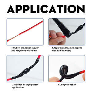 Cinta Aislante Eléctrica de PVC Líquido Blanco Jue-Fish de 30 ml, Sellador Impermeable para Baterías de Litio y Otras Aplicaciones - Product Image 4