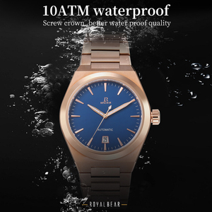 Novedades Reloj de pulsera de acero inoxidable de lujo a la moda Reloj mecánico luminoso impermeable para hombres - Product Image 3