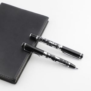Bolígrafo de Lujo para Hombre, Diseño Elegante, Color Negro, con Rodillo, Sensación Cómoda al Tacto, Bolígrafo Metálico para Negocios - Product Image 5