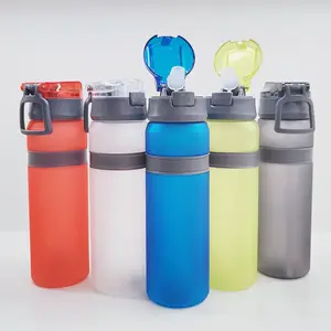 Hot promotion gifts sports bottle with straw outdoor sport event water bottles plastic Customized Logo Corporate Gift freebies