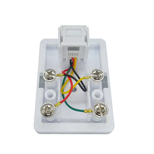 Boîtier de surface étanche 6P4C 6P2C 1 port 2 ports double <span class=keywords><strong>prise</strong></span> RJ11, boîtier simple à rosette, boîtier téléphonique - Product Image 2