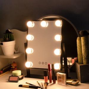 <b>Led</b> Makeup <b>Mirror</b> <b>Dressing</b> <b>Table</b> Desktop Vanity <b>Mirror</b> Smart Makeup <b>Mirror</b> for Bedroom - Product Image 4