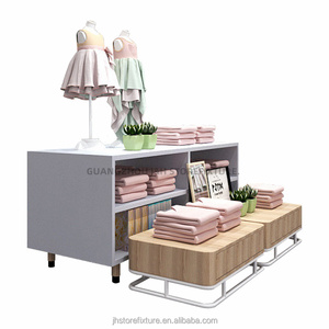 Benutzer definierte Einzelhandel Kinder kleidung Kinder speichern Wand Holz regale Display Shop Racks für die Lagerung - Product Image 5