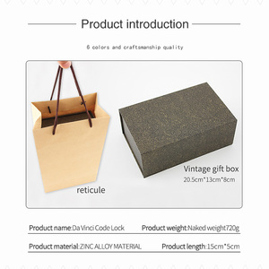 Cerradura de tubo de escape para el Día de San Valentín, Mini Cryptex de Código <span class=keywords><strong>Da</strong></span> <span class=keywords><strong>Vinci</strong></span>, regalos creativos y románticos para cumpleaños - Product Image 6