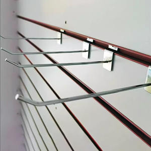 Crochets de panneau mural robustes de 6 pouces, crochets de présentation en métal, crochets de présentation noirs <span class=keywords><strong>pour</strong></span> la vente au détail - Product Image 2