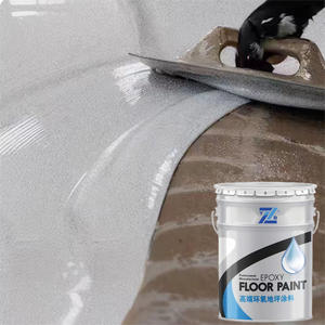 Revêtement de sol en époxy à sable coloré bleu clair, <span class=keywords><strong>peinture</strong></span> époxy marbrée pour extérieur, vente en gros usine - Product Image 1