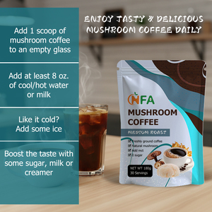 OEM ODM Mushroom Coffee Powder with Coffee Cordyceps Sinensis Support Immune Defense Energy Booster Enhance Recovery - Product Image 4