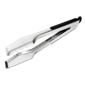 Yingrun Stainless Steel Tongs With Serrated Jaws Heat Resistant For BBQ Grilling Meat Steak Food Handling Outdoor Cooking - Product Image 1