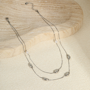 INS Offre Spéciale perle breloques colliers ras du cou Non ternir acier inoxydable serpent chaîne collier bijoux femmes 2025 - Product Image 5