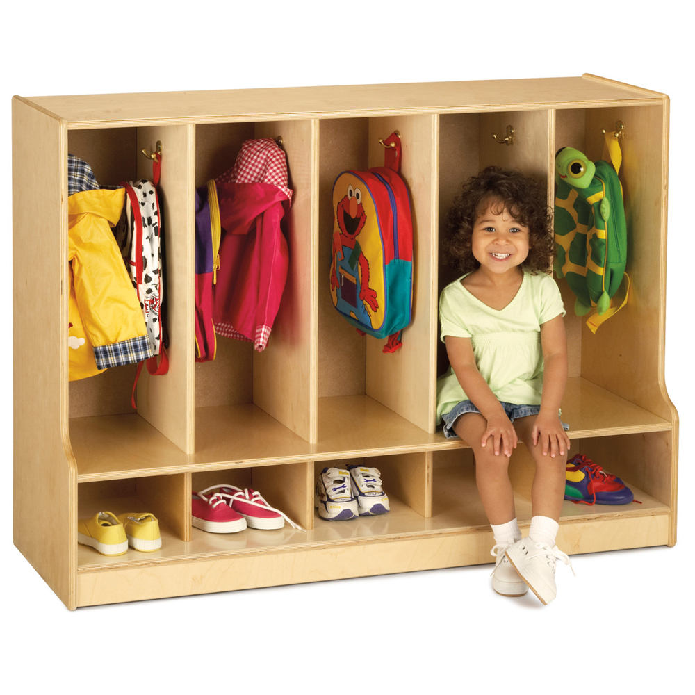 Cubbies For Classrooms Yuan Home 5-Section Classroom Coat Locker