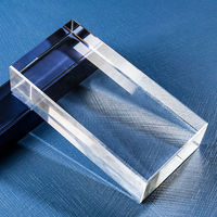 Briques en verre coulé transparent solide - Multicolores - Décoration traditionnelle pour cuisine, hôtel, salle de bain et cloisons murales extérieures