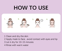 Masker Wajah Label pribadi OEM, pembersihan dalam daun Perilla Masker Wajah lumpur Eksfoliasi dengan Pengontrol Minyak penghilang komedo