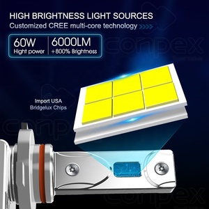 Conpex voiture lumière LED phare 9005 système d'éclairage automatique Automobiles phare LED lumière LED pour voiture - Product Image 2