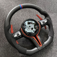 Volant de voiture personnalisé pour F10 E60 E46 E70 F20 F25 F26 F30 F32 E60 M3 M5 M6 Volant en cuir chauffant à vibrations