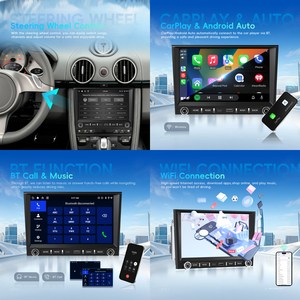 Podofo pour <span class=keywords><strong>Porsche</strong></span> Boxster/911/Kaman 8'' Autoradio Android 4+64G 2 Din Radio de voiture Android Carplay/Android Auto GPS Wifi - Product Image 3