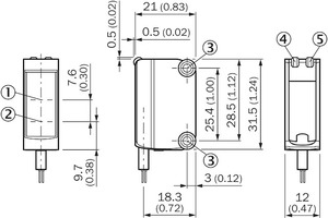Sensores Fotoeléctricos GL6 G6 GL6-P1111 1050708 Sensor Fotoeléctrico GL6-P1111 - Product Image 2