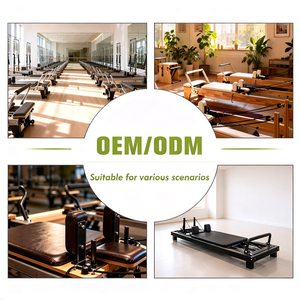 Table de Pilates Cadillac <span class=keywords><strong>Trapeze</strong></span> en Bois de Chêne Haut de Gamme, Ensemble Complet d'Équipement de Thérapie Yoga pour Centre de Réadaptation Professionnel - Product Image 5