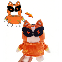 Jouet en peluche chat de dessin animé personnalisé UYEAH, poupée en peluche chat de dessin animé, figurine animale en peluche avec logo d'entreprise imprimé, jouets mignons pour chat sur mesure