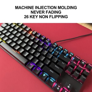 Tùy Chỉnh 26-Key Chống-Bóng Ma 87-Key Tkl Kích Thước Màu Đen USB Có Dây Bàn Phím Cơ Khí Với Đèn Nền - Product Image 3