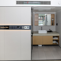 Maison préfabriquée Royalstar N28 Ultra Chine, maison préfabriquée à ossature acier pour unité de capsule spatiale de vacances en bord de lac
