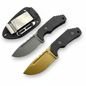 Couteau de poche fixe BK Warin de haute qualité avec manche G10 et lame en acier inoxydable, personnalisable OEM, modèle camping SS277, garantie 1 an - Product Image 1