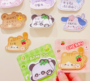 Bloc de Notas Creativo con Diseño de Animales de Dibujos Animados, Papelería Bonita, Bloc de Notas Autoadhesivo - Product Image 4