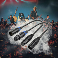 Câble Serpent XLR 3 Broches Mâle-Femelle de Haute Qualité avec Gaine PVC pour Microphone de Studio Professionnel, Table de Mixage, Haut-Parleur Audio Hi-Fi et Micro