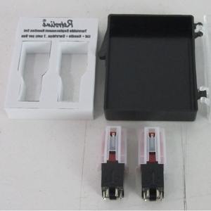 Juego de agujas de repuesto para tocadiscos Retrolime, 2 juegos por caja, cartucho de rubí con tapa y aguja para accesorios de audio - Product Image 4
