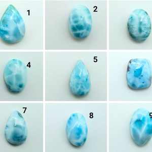 100% soportes de cuentas sueltas de Larimar Natural de 14MM forma redonda azul marino piedra preciosa suave para hacer pulseras usos precios bajos OEM a granel - Product Image 2