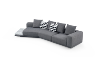Sofá Seccional Modular de Cuero Genuino de Diseño Italiano Moderno y Minimalista Nova K258, Muebles para Sala de Estar, Gran Venta