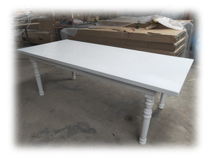 Tavoli da Pranzo Rustici in <span class=keywords><strong>Legno</strong></span> per Giardino, Eventi all'Aperto e Matrimoni <span class=keywords><strong>con</strong></span> Gambe Rimovibili - Product Image 4