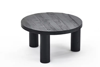 Table basse en bois d'orme de pin recyclé massif de Style nordique du milieu du siècle noir salle à manger maison meubles de salon pour Villas