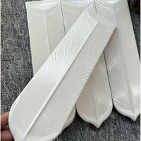 Carrelage en plumes de paon, carrelage en porcelaine fait main cuit au four, brique émaillée vintage pour la décoration murale du salon, de l'hôtel, du bungalow