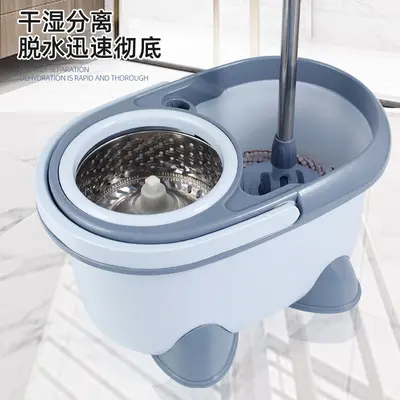 rotating magic mop with bucket automatic mop pail set