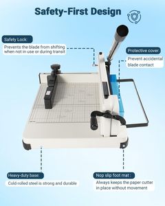 Taglierina a Ghigliottina per Carta <span class=keywords><strong>A4</strong></span> Quanheng 858 con Leva Salva-Lavoro e Guida di Misurazione Chiara per Ufficio e Scuola - Product Image 2