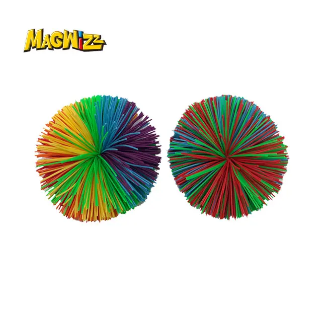 الجملة متعدد الألوان مفتول العضلات مرونة الكرة 7 سنتيمتر سيليكون Koosh الكرة ل هدية لعبة أطفال