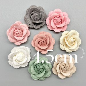 Fleur de Camélia Artificielle 5,5 cm Faite à la Main pour Accessoires Cheveux DIY, Bijoux de Mariage, Corsage, Décoration Chapeau et Chaussures - Product Image 2