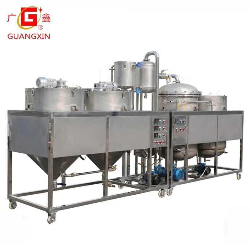 Máquina de aceite de cocina, dispositivo de refinería para la fabricación de granos de aceite para decoloración/desgasificación