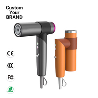 Custom Foldable Mini High Speed Plasma Hair Dryer 6 Speed Temperature Portable Blow Dryer