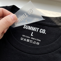 Étiquette thermocollante personnalisée pour vêtements, avec logo de marque imprimé DTF, pour t-shirts, étiquettes de col, pressage par sublimation
