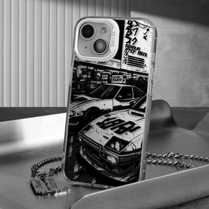 <span class=keywords><strong>Coque</strong></span> de téléphone en TPU et PC avec impression <span class=keywords><strong>Anime</strong></span> Cool Run Car, plaquée argent, compatible avec <span class=keywords><strong>iPhone</strong></span> 17 16 <span class=keywords><strong>Pro</strong></span> Max 15 <span class=keywords><strong>Pro</strong></span> Max 14 13 12 <span class=keywords><strong>11</strong></span> - Product Image 4