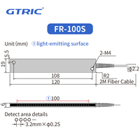 Capteur de présence à fibre optique GTRIC, détection de 100 mm, amplificateur à fibre optique à vente chaude, capteur de proximité photoélectrique