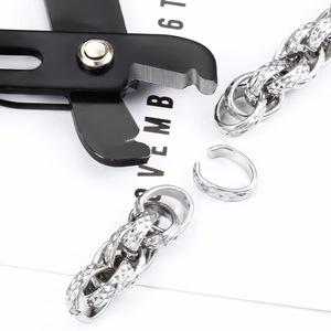 Nuevo Estilo DIY: Cadena Triple de Electrolisis, Brillante, Ovalada, de Acero Inoxidable, Hecha a Mano, para Collar, Pulsera y Accesorios - Product Image 4